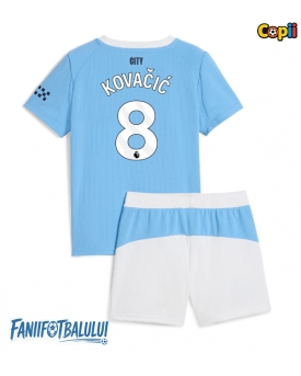 Manchester City Mateo Kovacic #8 Echipament de Fotbal Replică 2025-26 Copii Acasa (+ Șorturi)